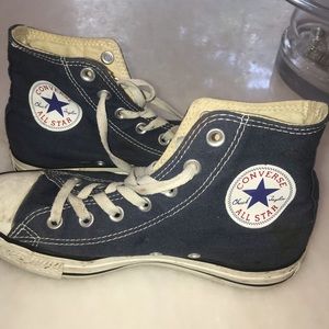 Converse all star navy high tops